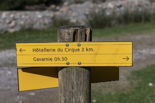 Cirque de Gavarnie Wegweiser Cirque de Gavarnie