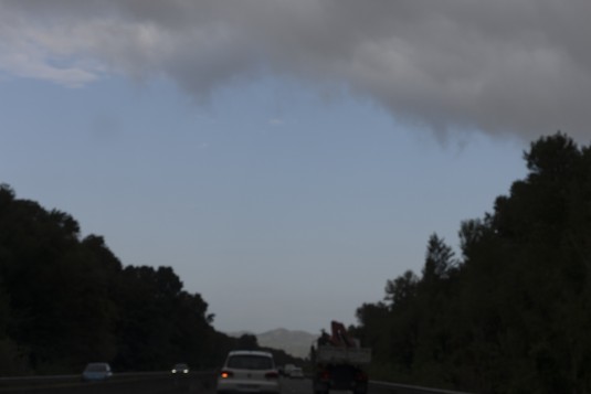 Schlechtes Wetter Schlechtes Wetter bei Fahrt in Pyrenäen
