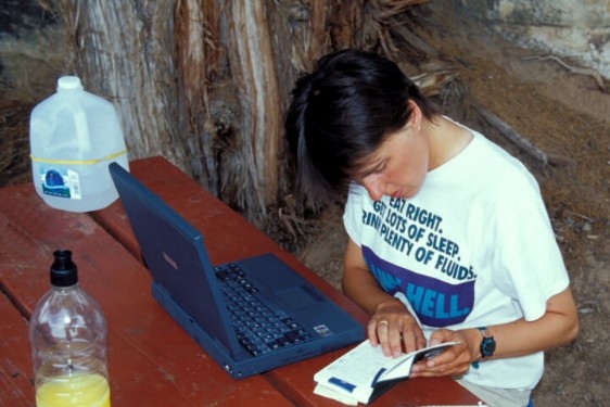 Elisabeth am Laptop Elisabeth am Laptop